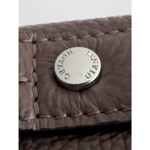 NWT Gianni Notaro Brown Leather Shoulder Bag Made in Italy Designer Handbag - Picture 9 of 9